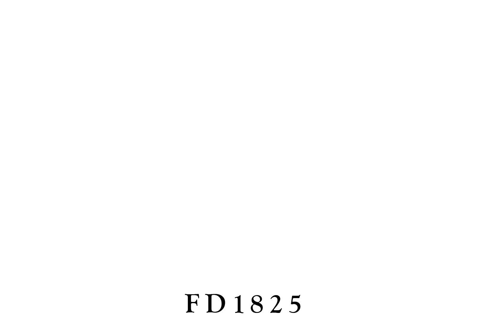 White page with small black text &ldquo;FD1825&rdquo; centered near the bottom.