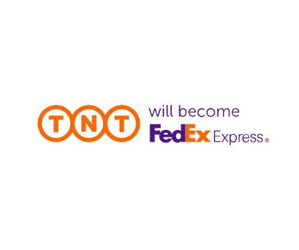Il logo di tnt diventerà fedex express.