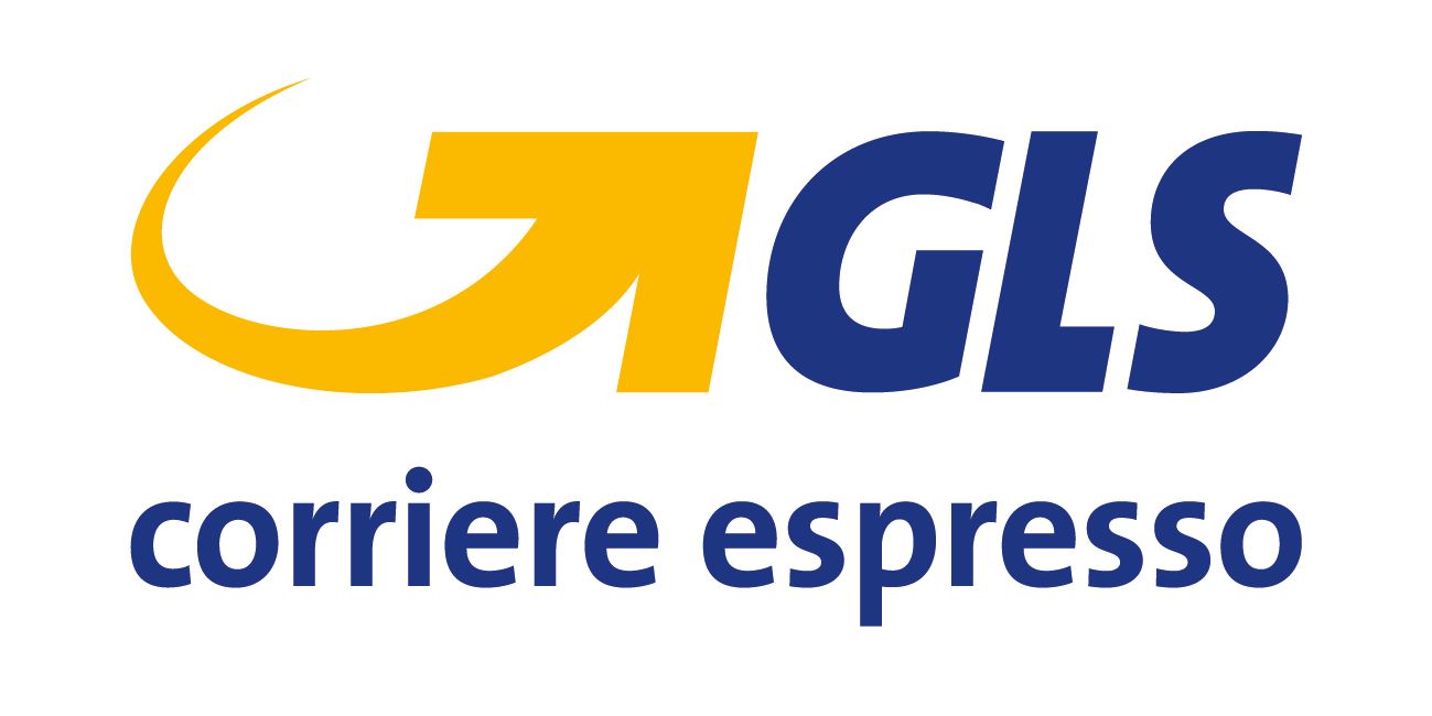 Un logo blu e giallo per gls corriere espresso
