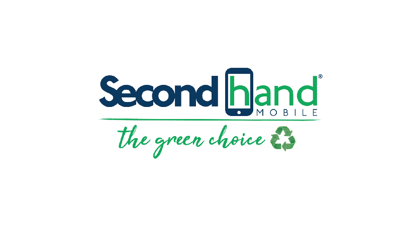 Il logo per i cellulari di seconda mano è una scelta ecologica.