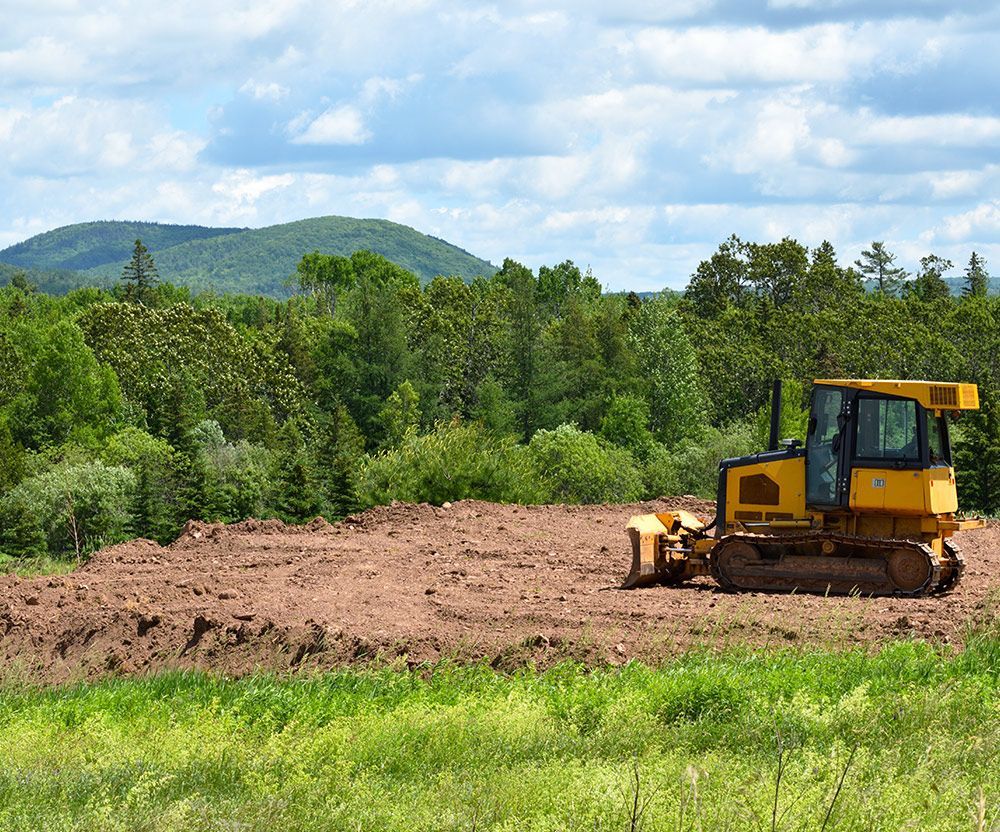 Land Clearing Using Excavator