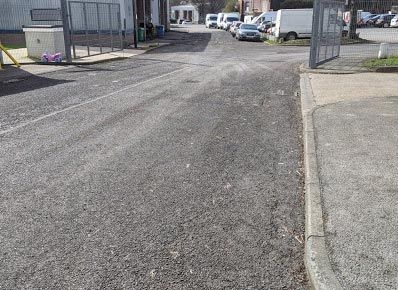 Newly installed road surface