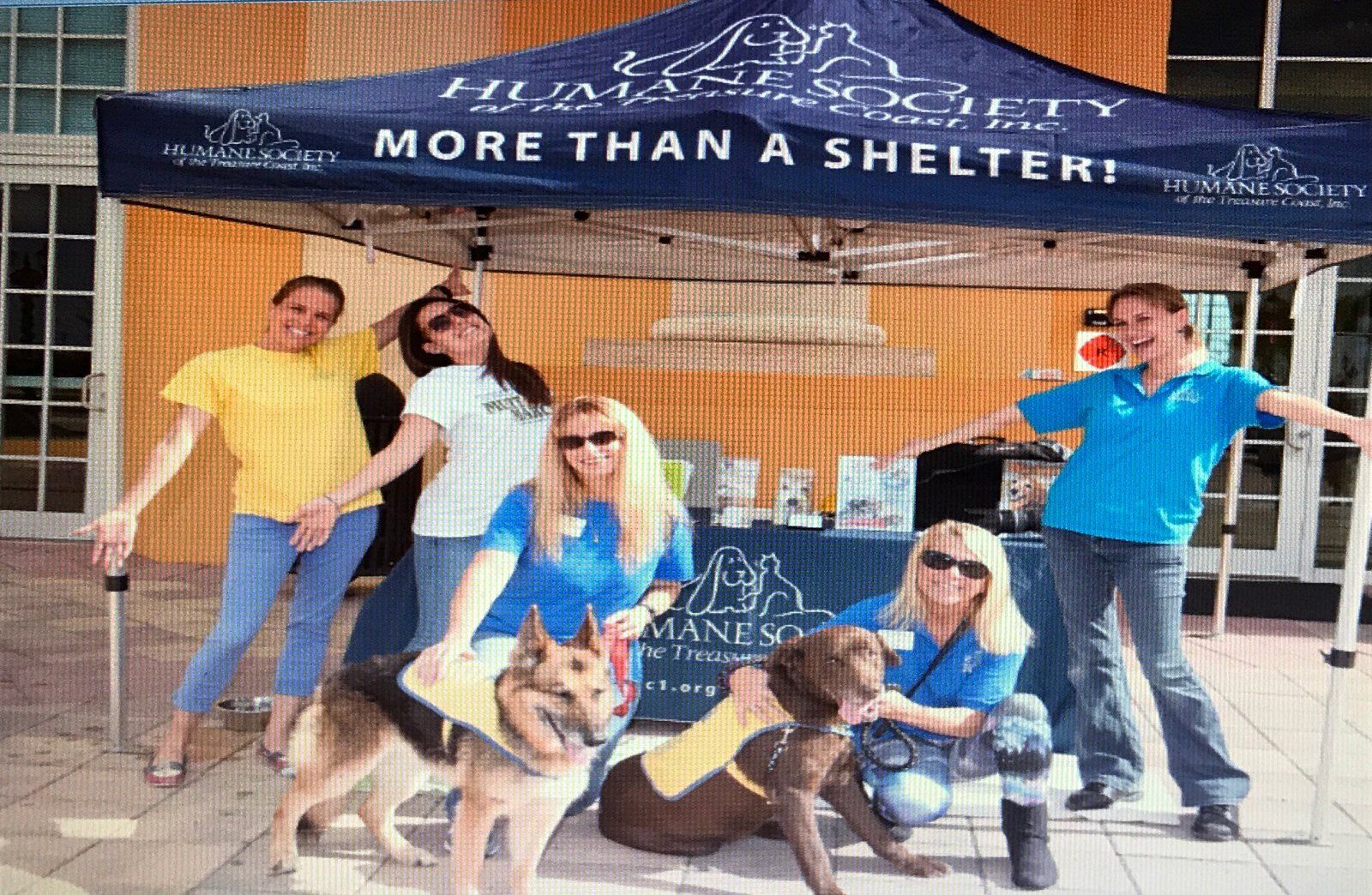 Martin County Animal Shelter participated and the friendly canines like helping kids