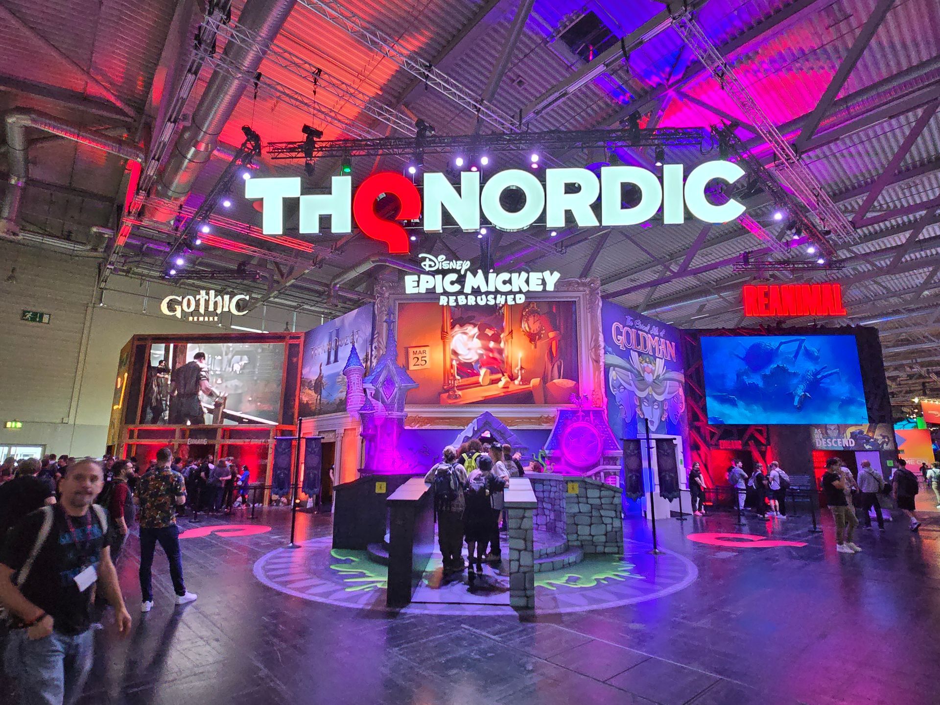 THQ Nordic booth at Gamescom 