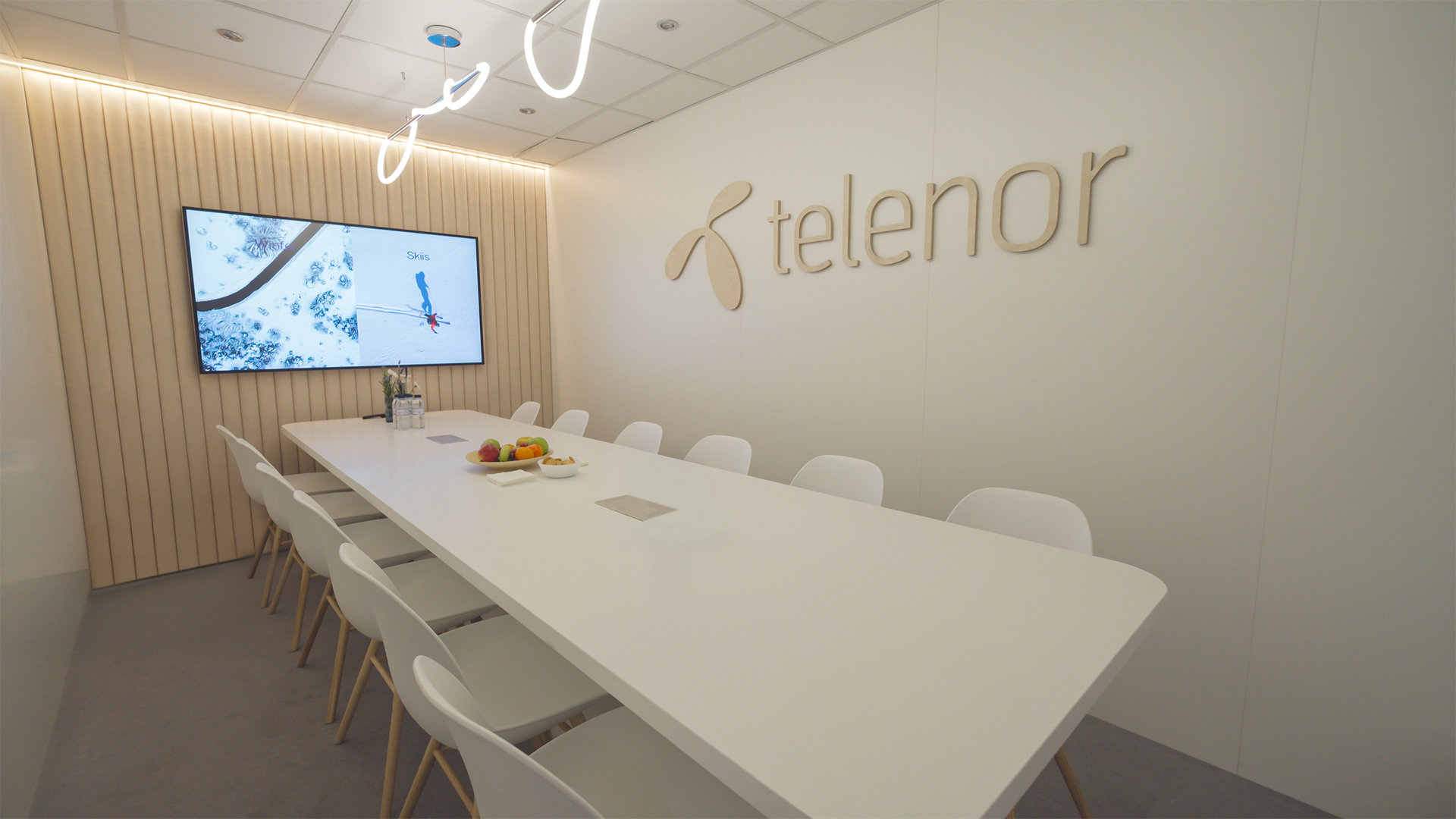 Meeting room on the Telenor stand at MWC 2026
