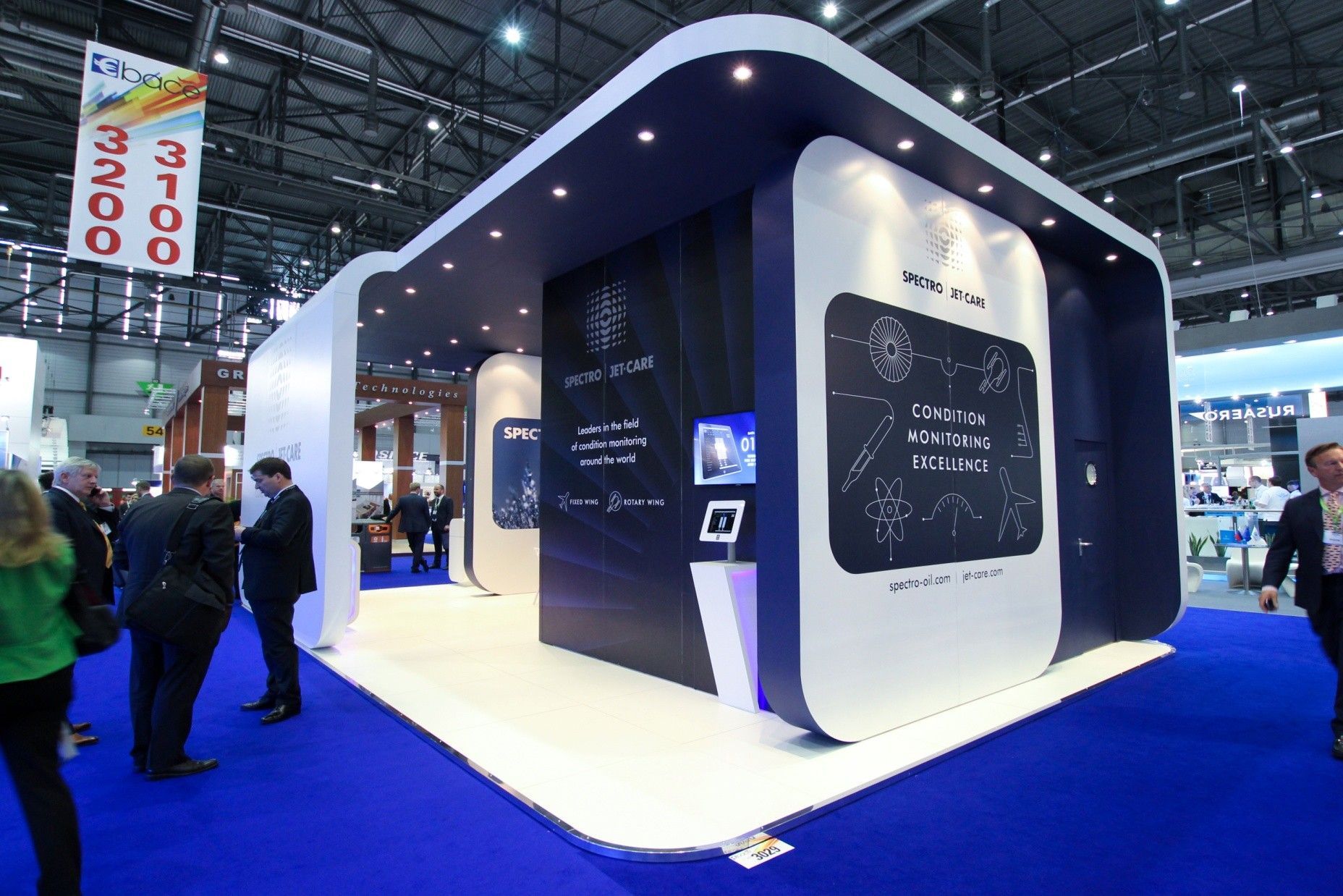 Spectro Jetcare exhibition booth at EBACE