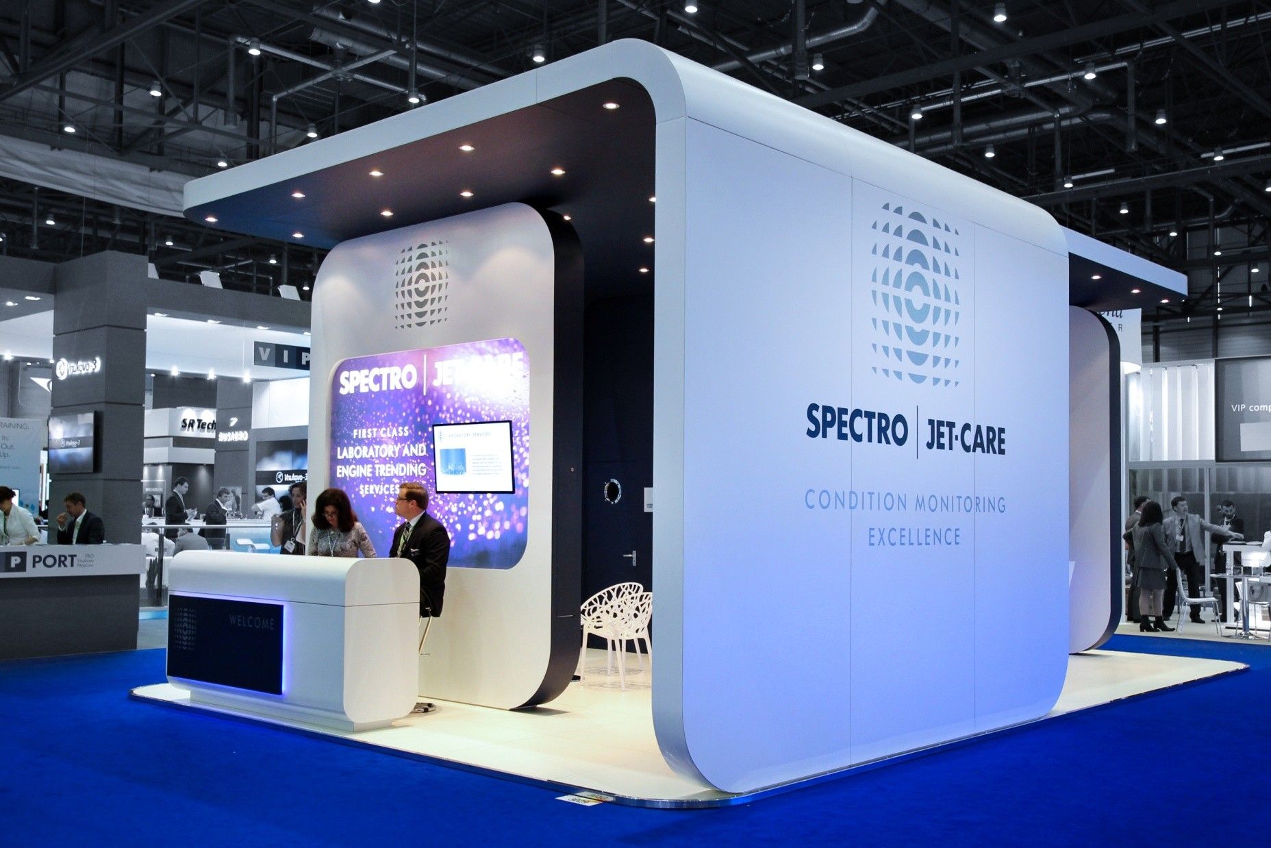Spectro Jetcare exhibition stand at EBACE