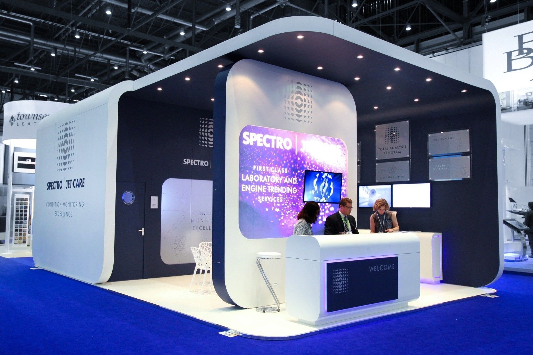 Spectro Jetcare booth at Hai Heli Expo