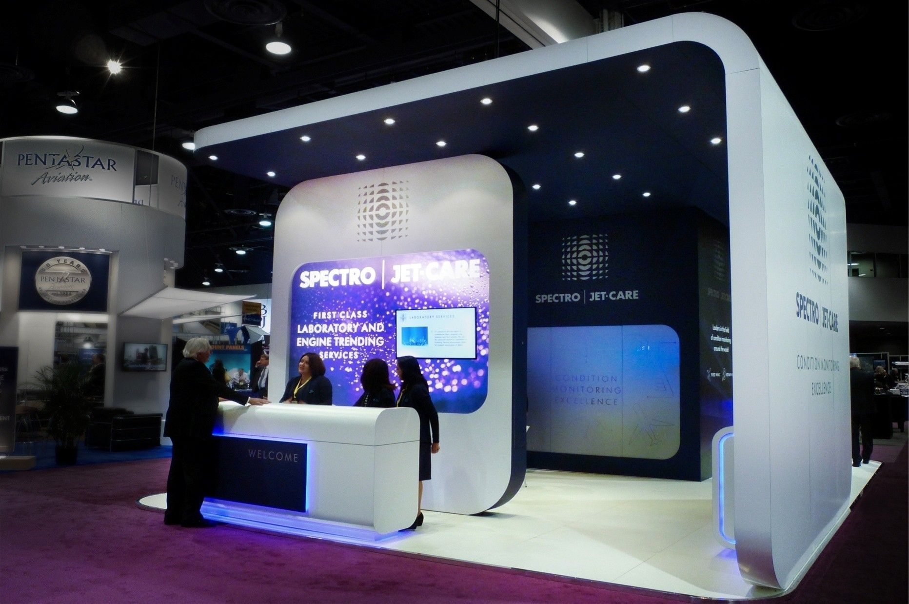 Spectro Jetcare stand at NBAA