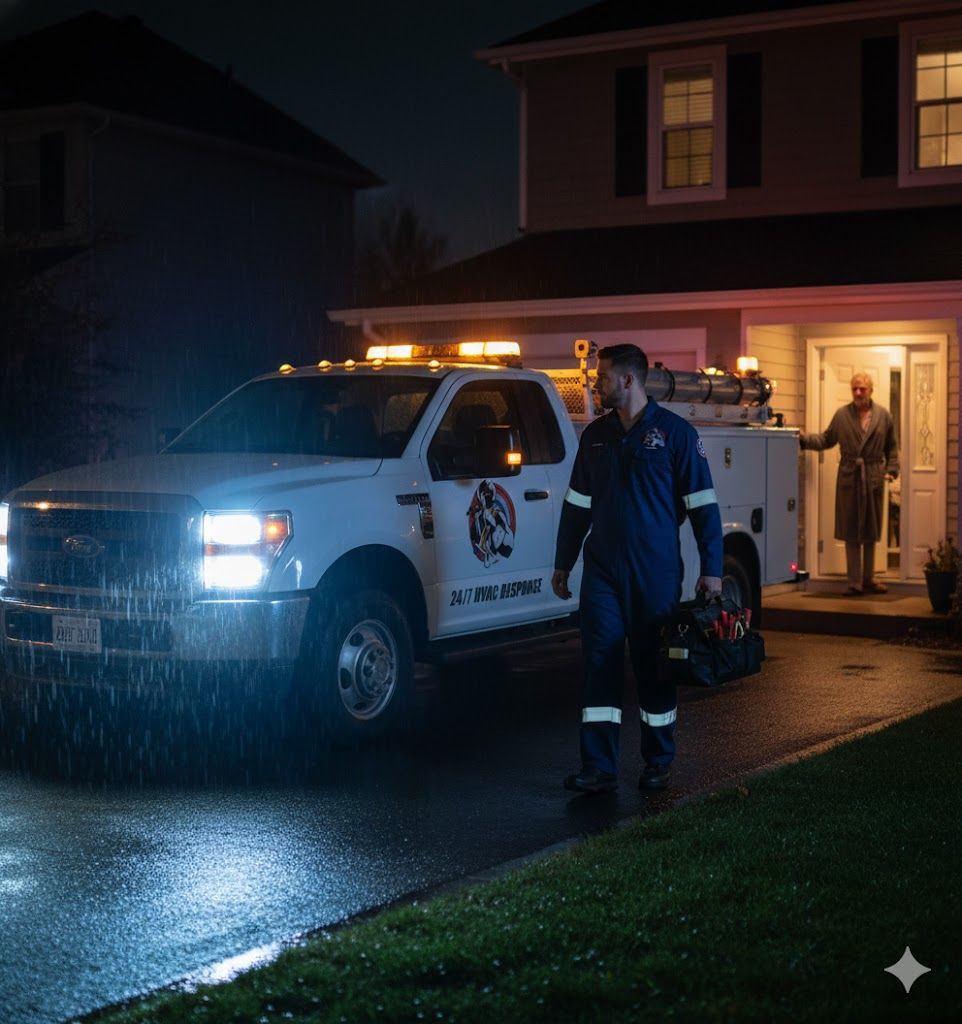 Electrician working on a circuit breaker panel in a residential setting.