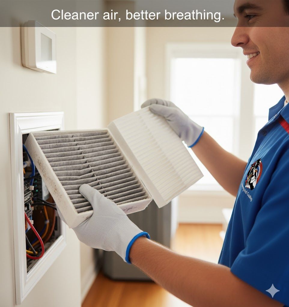 Electrician in yellow hard hat working on wiring inside a wall.