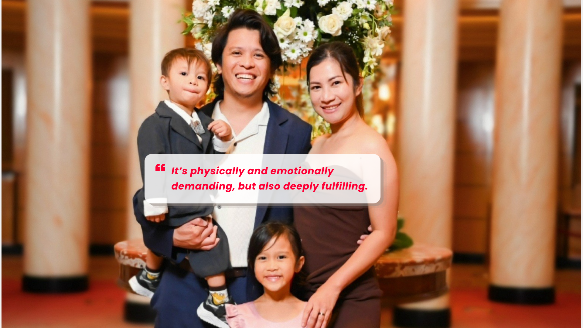 Nurse and her family