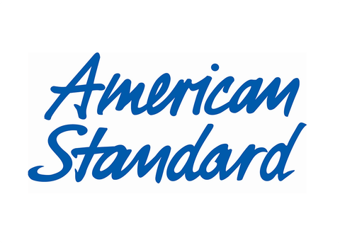 The american standard logo is blue and white on a white background.