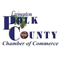 The logo for the livingston polk county chamber of commerce.
