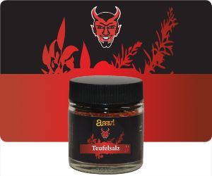 Teufelsalz - Würzsalz mit 45 % Chili rot Teufelsalz