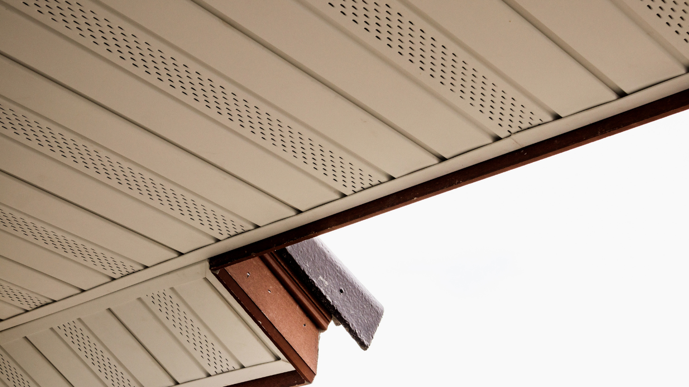 A close up of the ceiling of a house.