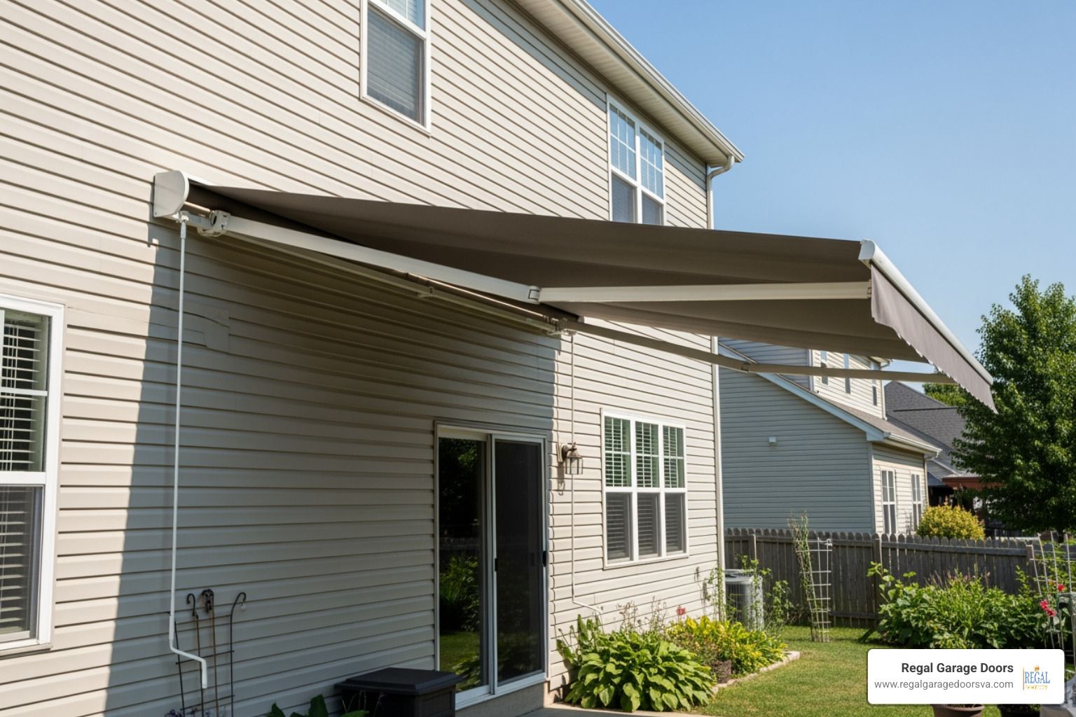 retractable awning on vinyl siding - install retractable awning on vinyl siding