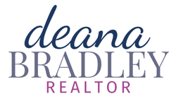 Deana Bradley, Realtor logo. "Deana" in script, "BRADLEY" and "REALTOR" below in sans-serif font.