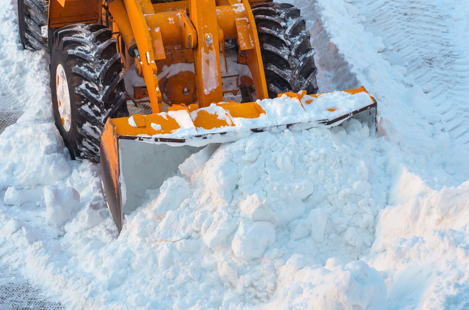 Snow Removal Using a Tractor