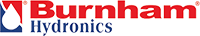 Burnham Hydronics logo with a teardrop graphic in red and blue.