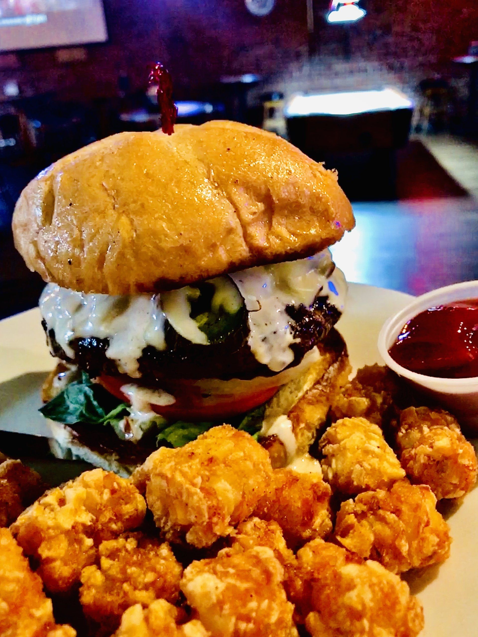 Jalapeno Burger — Medford, OR — The Rocky Tonk Saloon