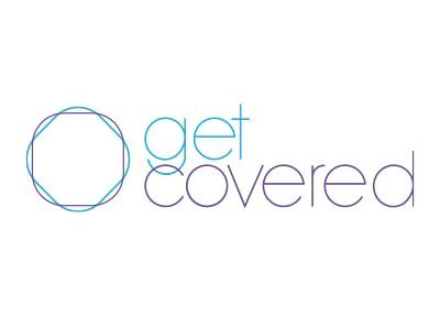 Logo: Blue and purple text 