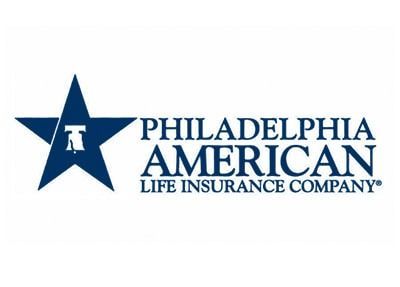 Logo for Philadelphia American Life Insurance Company: a blue star with a Liberty Bell inside and company name.