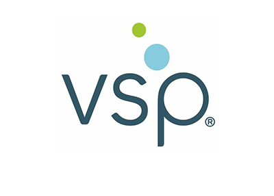 VSP logo: blue text with a green “v”, “s”, and “p”, above the “s” are two circles: blue and green.