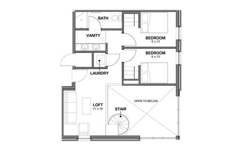 Floor Plan – The Quarters (upper floor)
