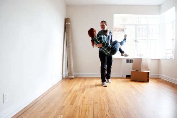 Couple moving to new house