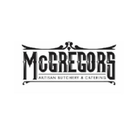 McGregor Artisan Butchery & Catering logo in black on a white background