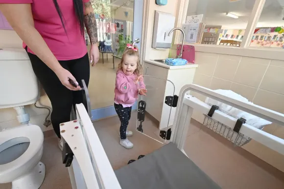 Prevent childcare back injuries with a Genesis Safety Change Table