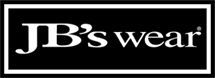 A black and white logo for jb 's wear