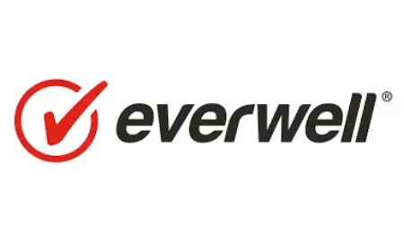 The everwell logo has a check mark in the middle of it.