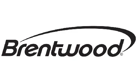 A black and white logo for brentwood on a white background.