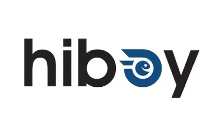 A logo for a company called hiboy on a white background.