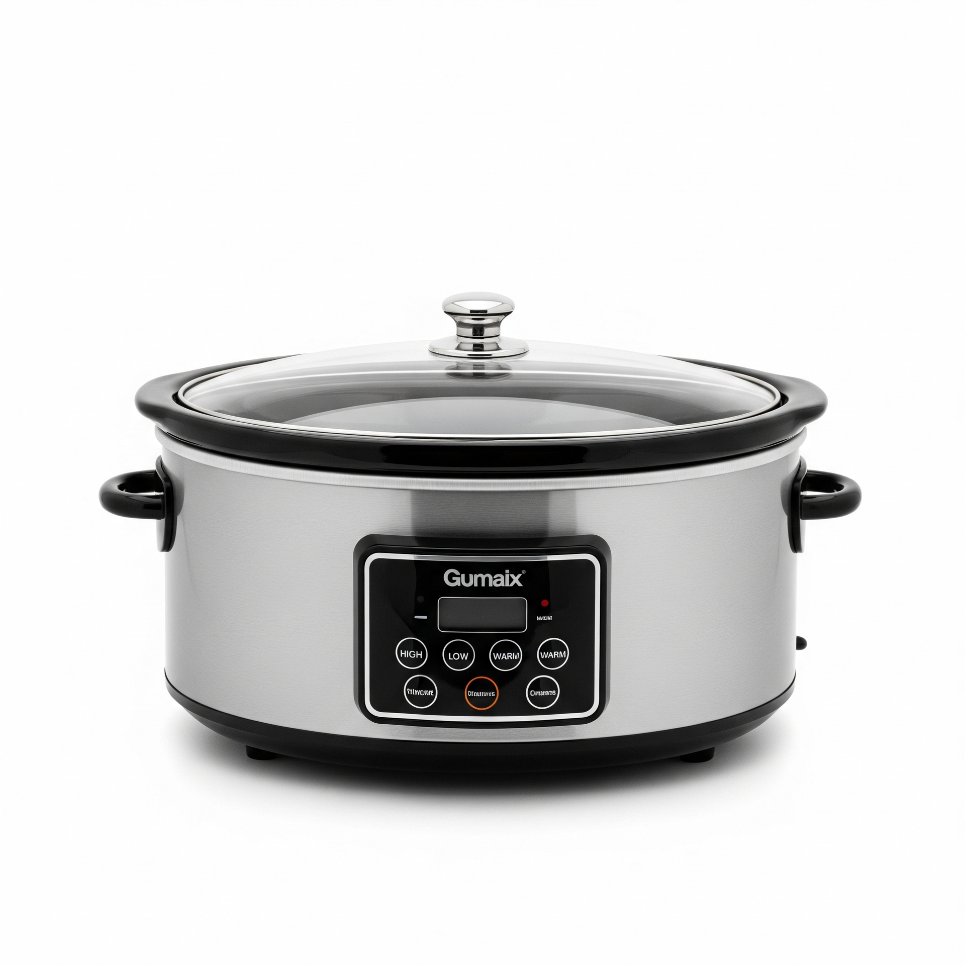 A white rice cooker is sitting on a kitchen counter next to bowls of rice and vegetables.