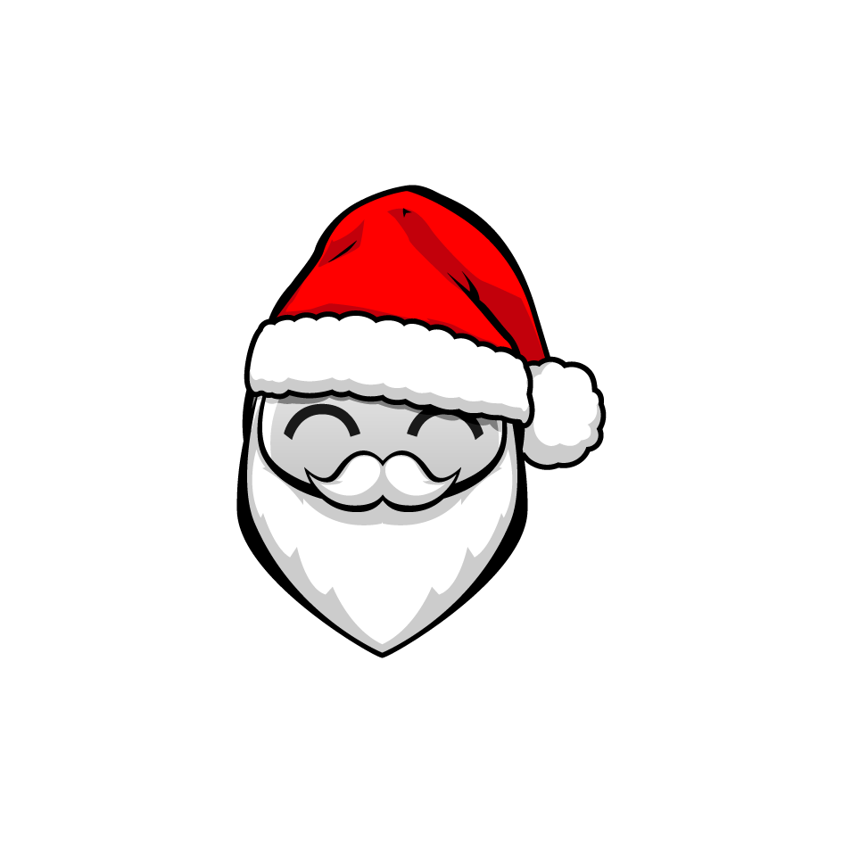 LZ robotic character wearing a santa hat.