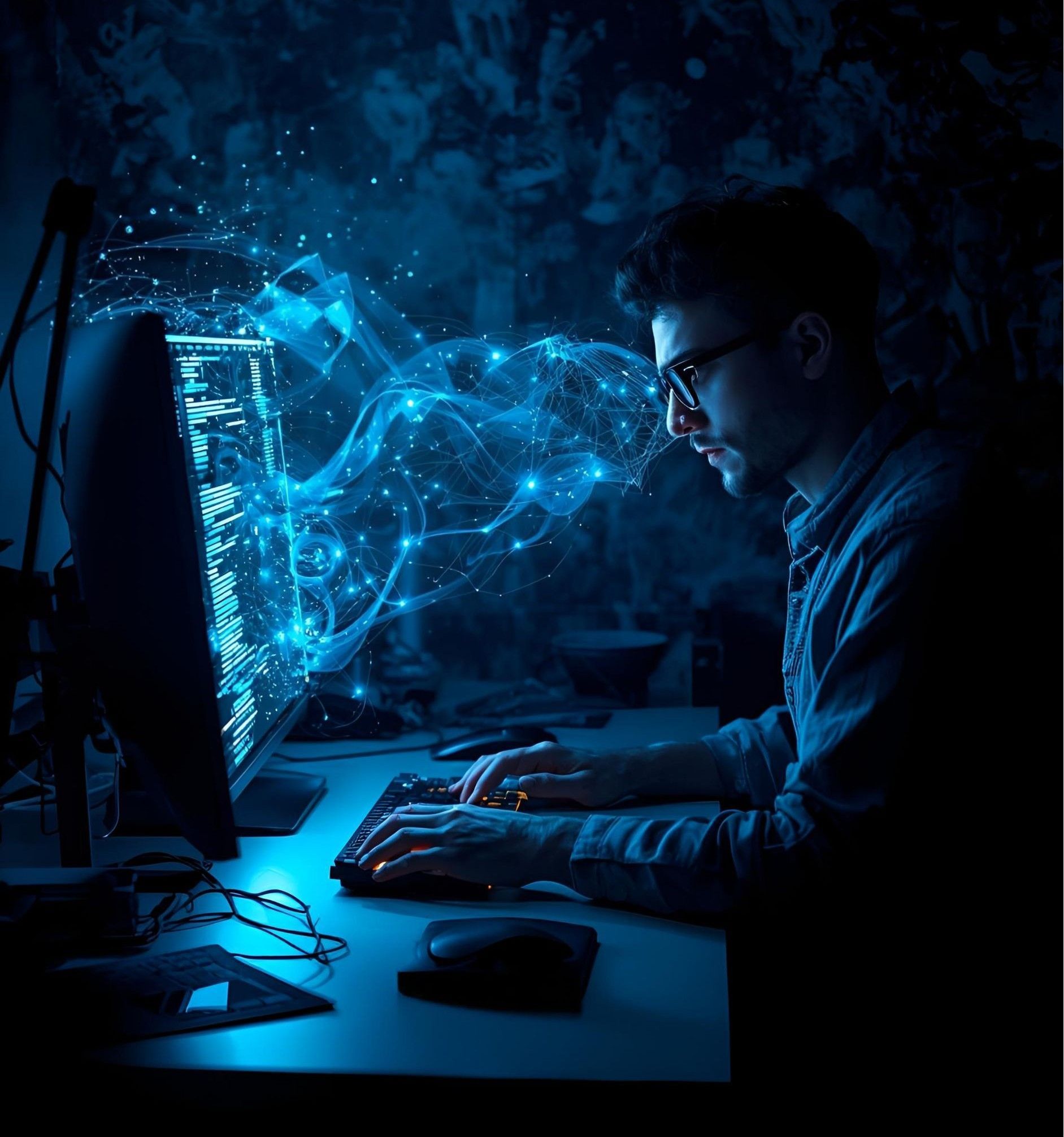 Web designer at Pivot2Connect working on a conversion-first website.