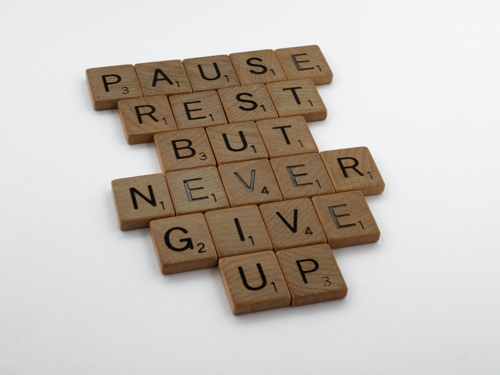 Pause, rest, but never give up image