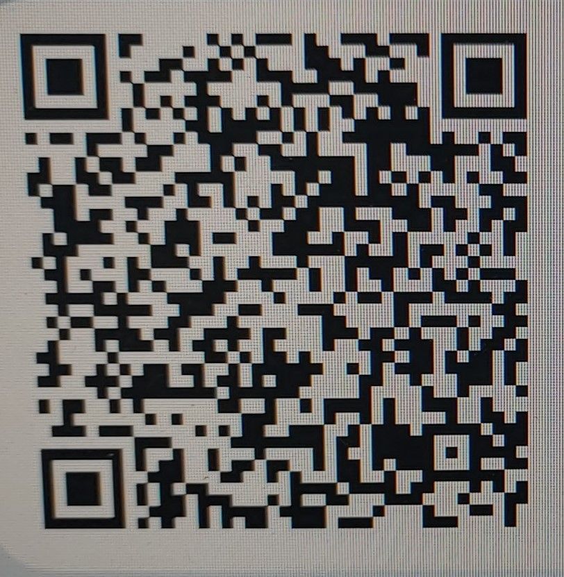 A standard square QR code featuring a black-and-white grid pattern on a light background.