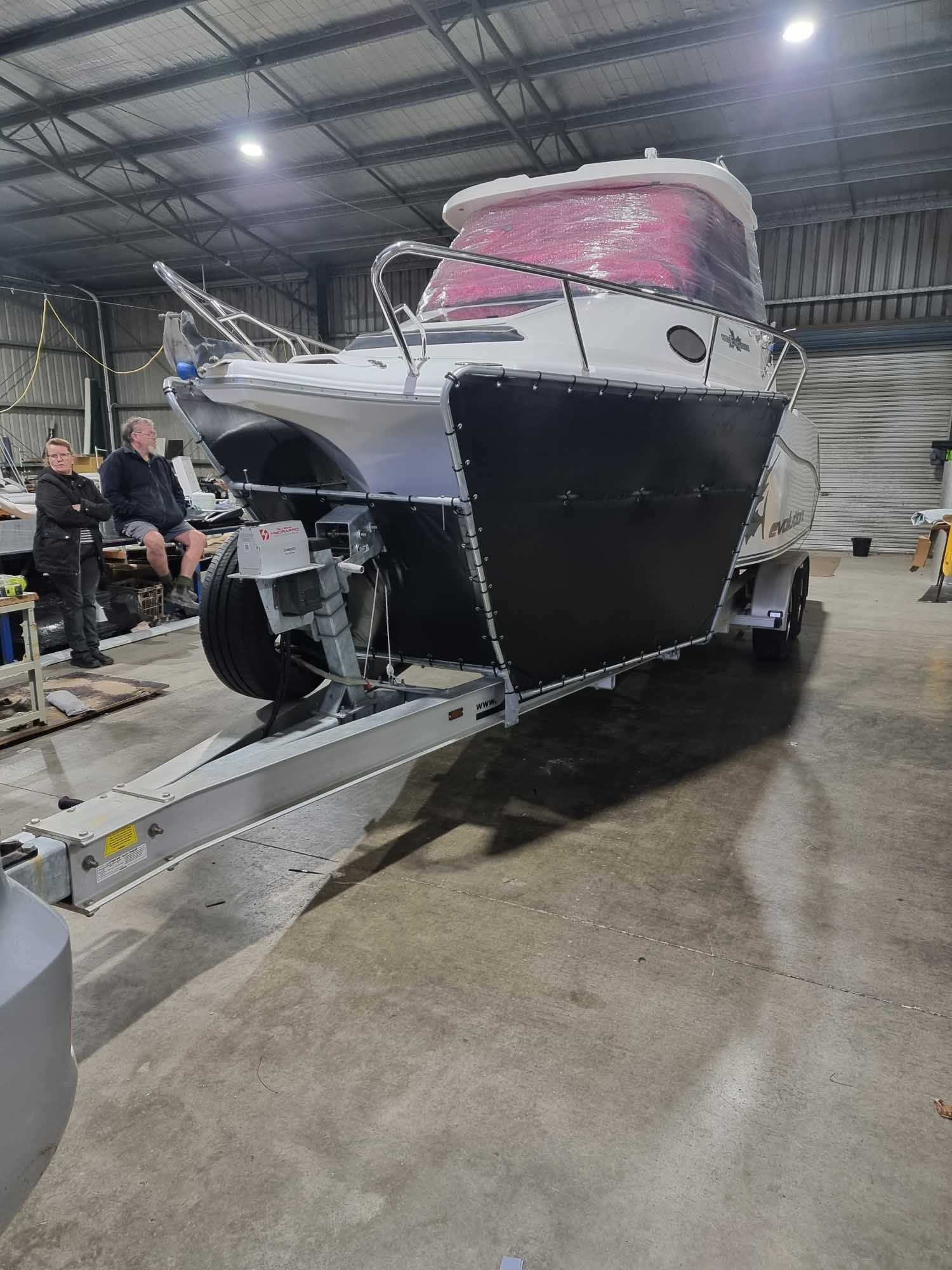 Boat on Trailer — South Nowra, NSW — Nowra Canvas