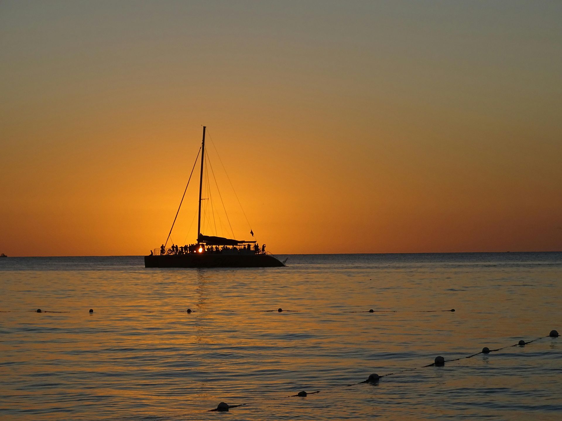 Catamaran sunset