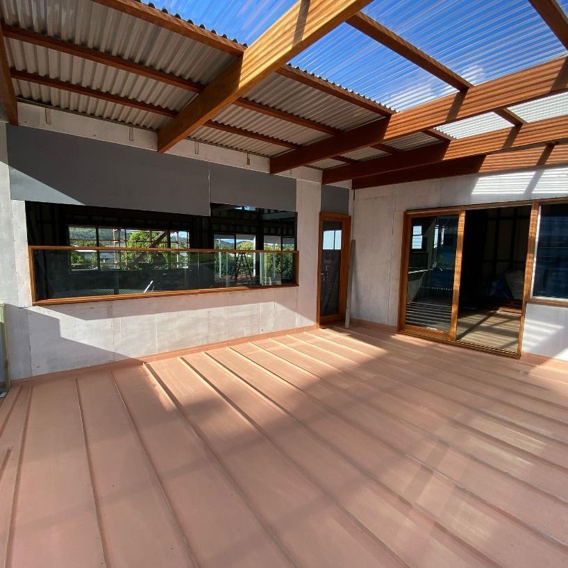 A Large Room With A Roof That Is Covered In Plastic — JC Coastal Construction In Coorabell, NSW