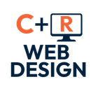 A logo for a company called c + r web design