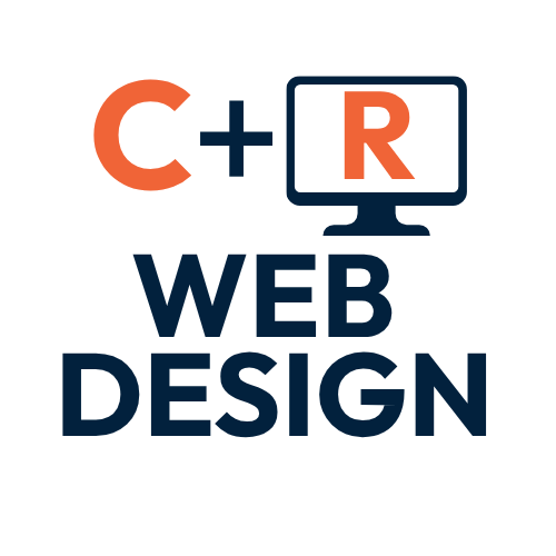 A logo for a company called c + r web design