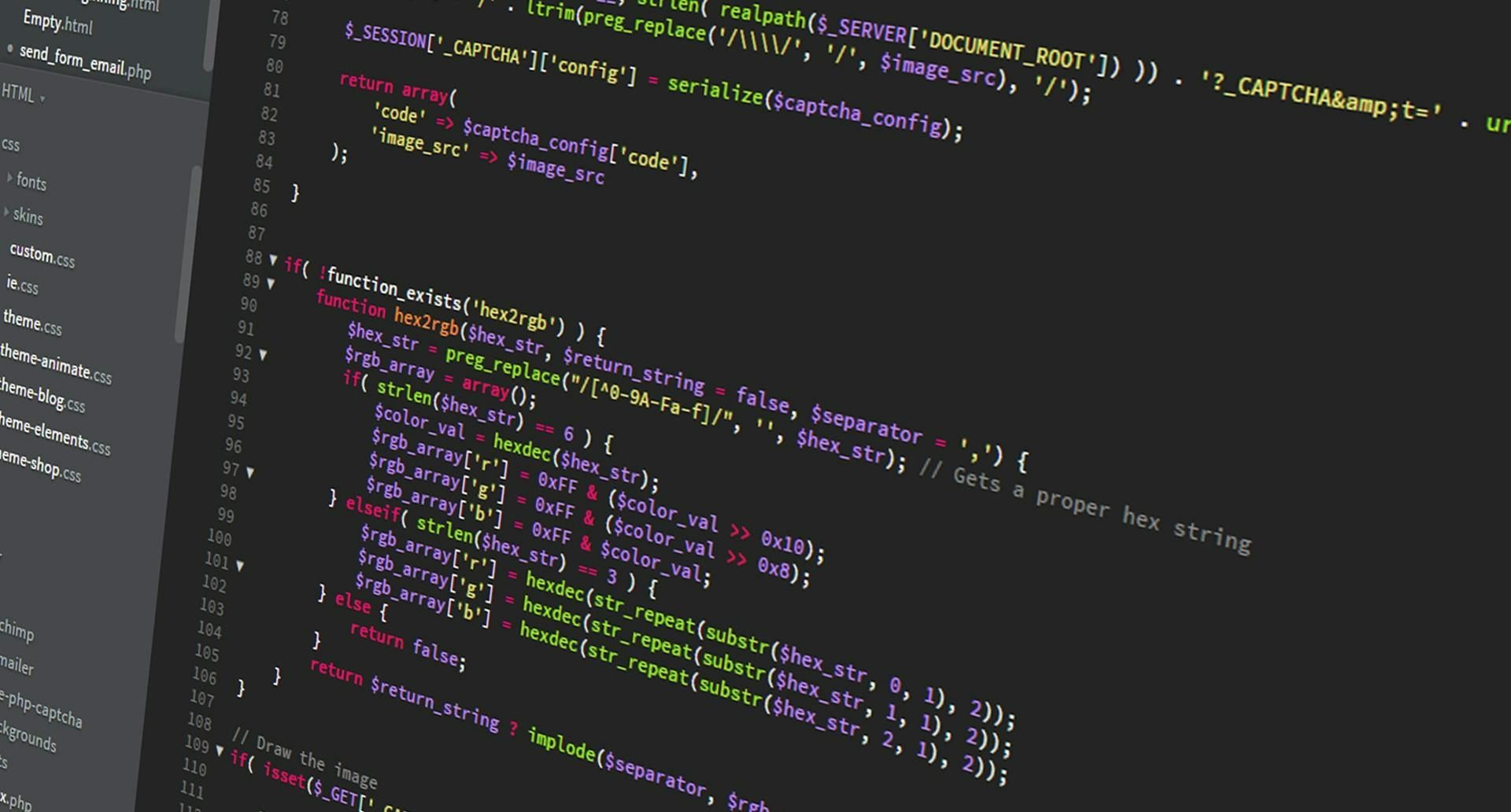 A computer screen with a bunch of code on it