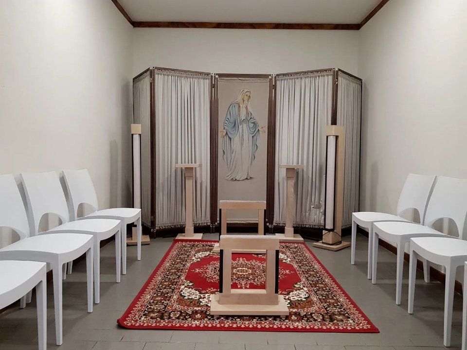 spazi della sala del commiato