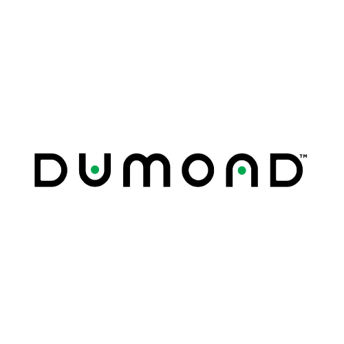 The dumond logo is black and green on a white background.