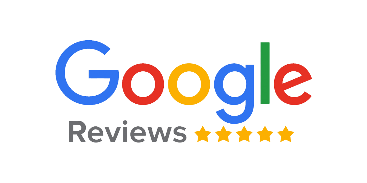 The google reviews logo is shown on a white background.